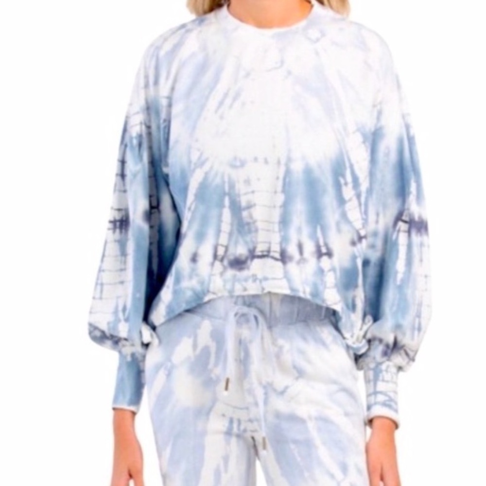 YOUNG FABULOUS & BROKE NWT Saltwater Crew Neck Tie Dye Sweatshirt Size Small